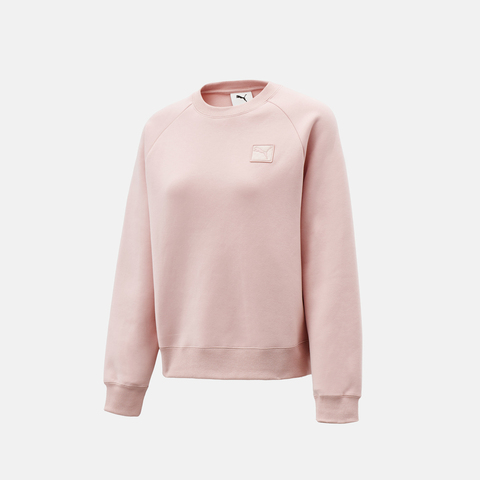 puma彪马2025女子女子-PRIME ESS Crew DK W-迷雾紫针织无帽卫衣63571249