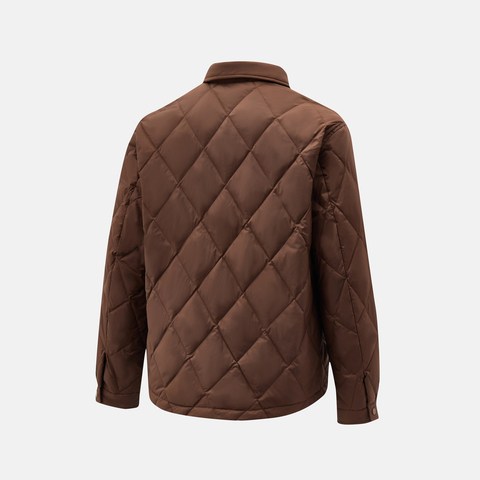puma彪马2025男子男子-WINTERIZED Shirt Down Jacket-咖啡棕厚羽绒服-短63576165