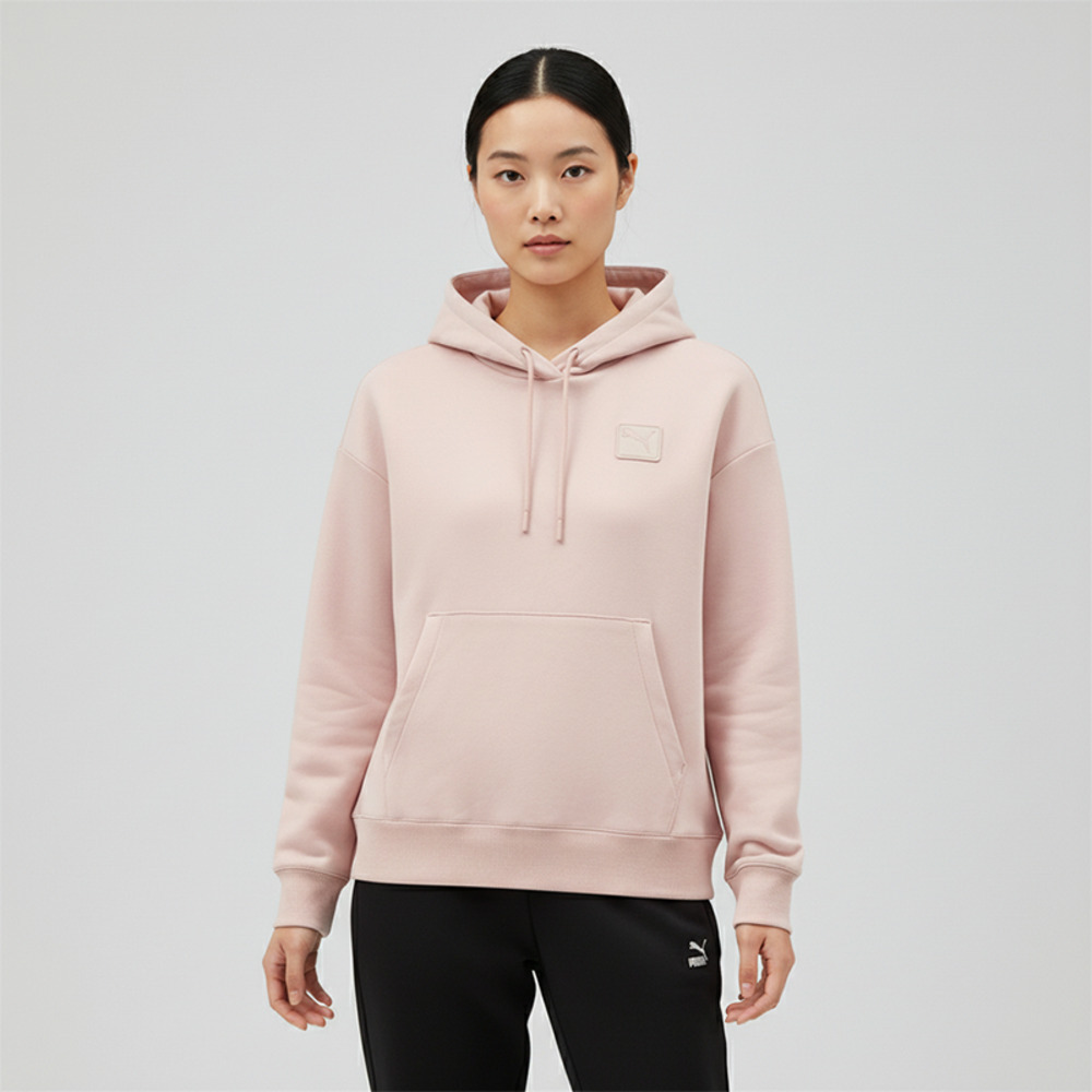 puma彪马2025女子女子-PRIME ESS Hoodie DK W-迷雾紫针织连帽卫衣63571149
