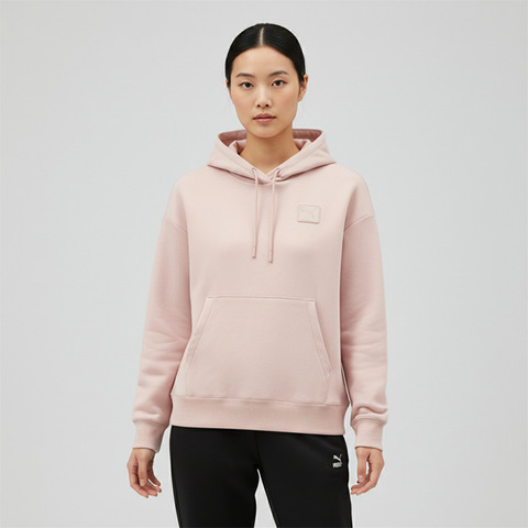puma彪马2025女子女子-PRIME ESS Hoodie DK W-迷雾紫针织连帽卫衣63571149
