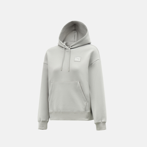 puma彪马2025女子女子-PRIME ESS Hoodie DK W-浅灰色针织连帽卫衣63571110