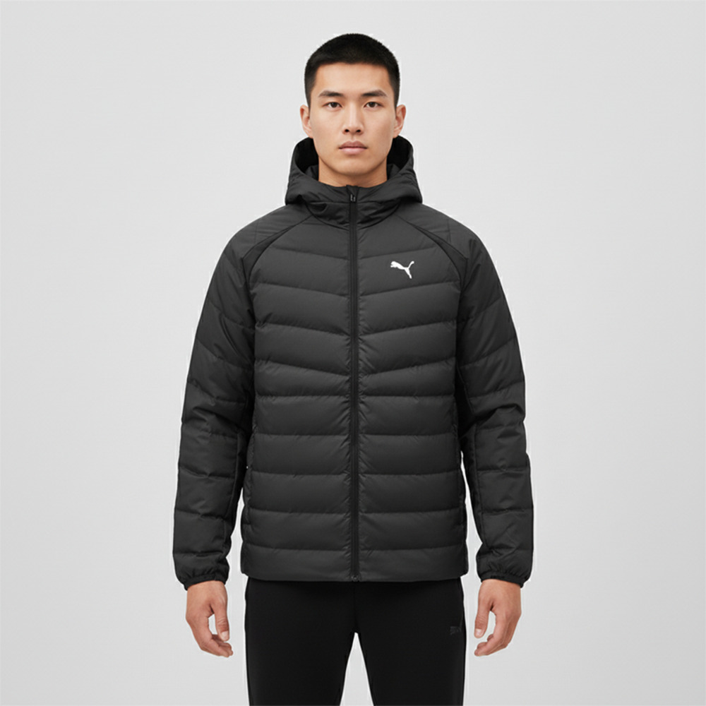 puma彪马2025男子男子-Men's Running Down Jacket-黑色厚羽绒服-短52870201