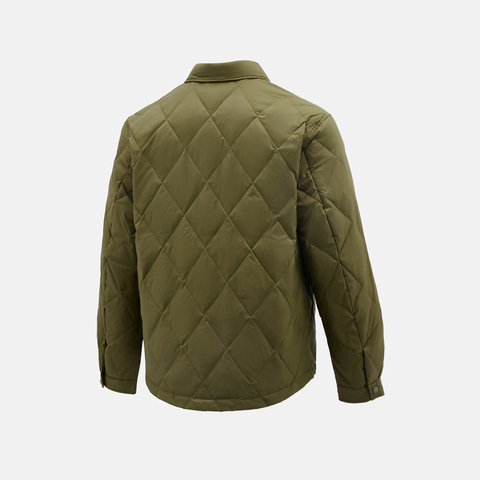 puma彪马2025男子男子-WINTERIZED Shirt Down Jacket-橄榄绿厚羽绒服-短63576181