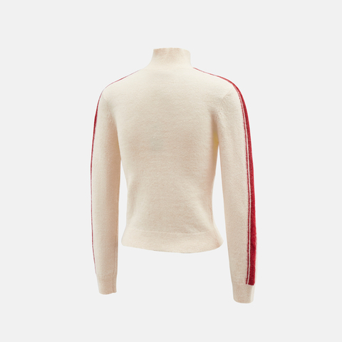 puma彪马2025女子女子-RETRO TAPE Slim Sweater W-雪白色毛线开衫63571987