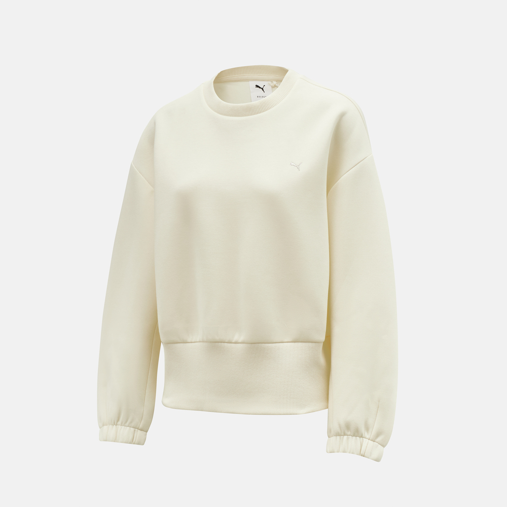 puma彪马2025女子女子-GR-XPRMNT Crew W-暖白针织无帽卫衣63347587