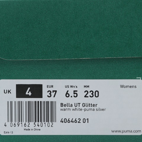 puma彪马2025女子女子-Bella UT Glitter-暖白-银色Bella40646201
