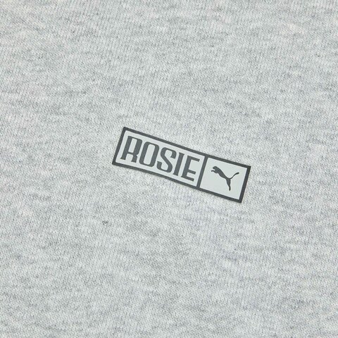 puma彪马2025女子女子-PUMA X ROSÉ T7 Oversized Full-Zip Hoodie TR-浅灰色针织连帽外套63380110