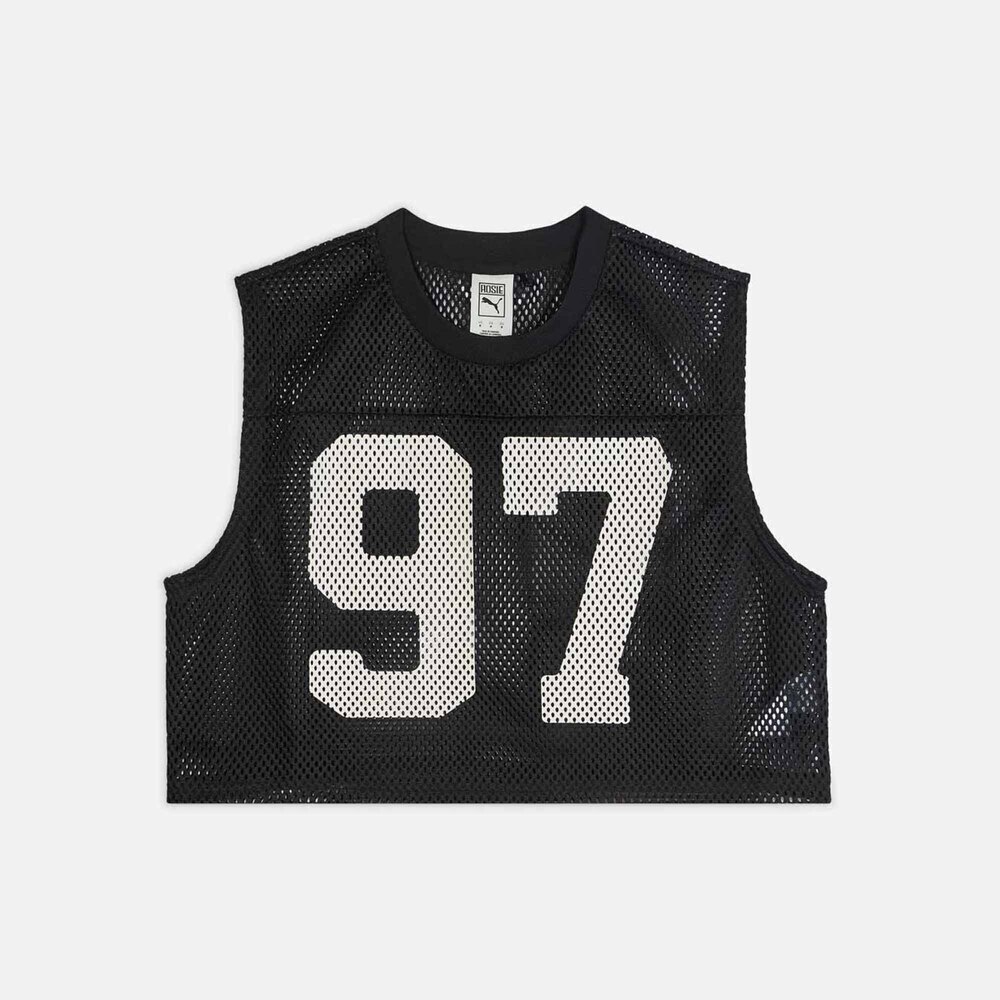 puma彪马2025女子女子-PUMA X ROSÉ Relaxed Mesh Top-黑色休闲背心63380401