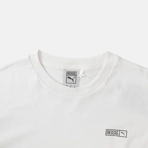 puma彪马2025女子女子-PUMA X ROSÉ Relaxed Tee-暖白针织无领短T63380677