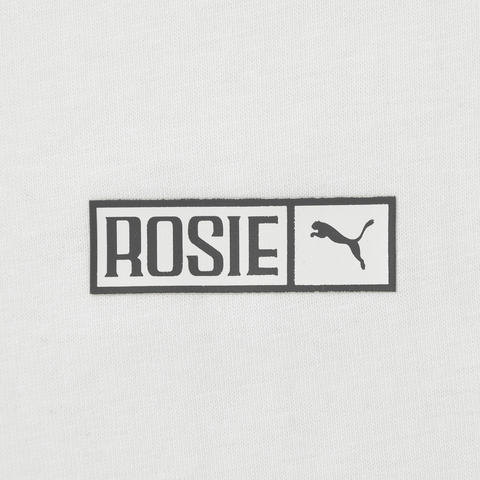 puma彪马2025女子女子-PUMA X ROSÉ Relaxed Tee-暖白针织无领短T63380677