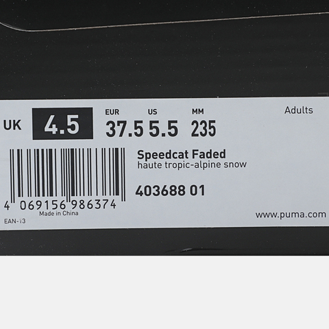 puma彪马2025中性中性-Speedcat Faded-浮潜蓝-雪白色SPEEDCAT40368801