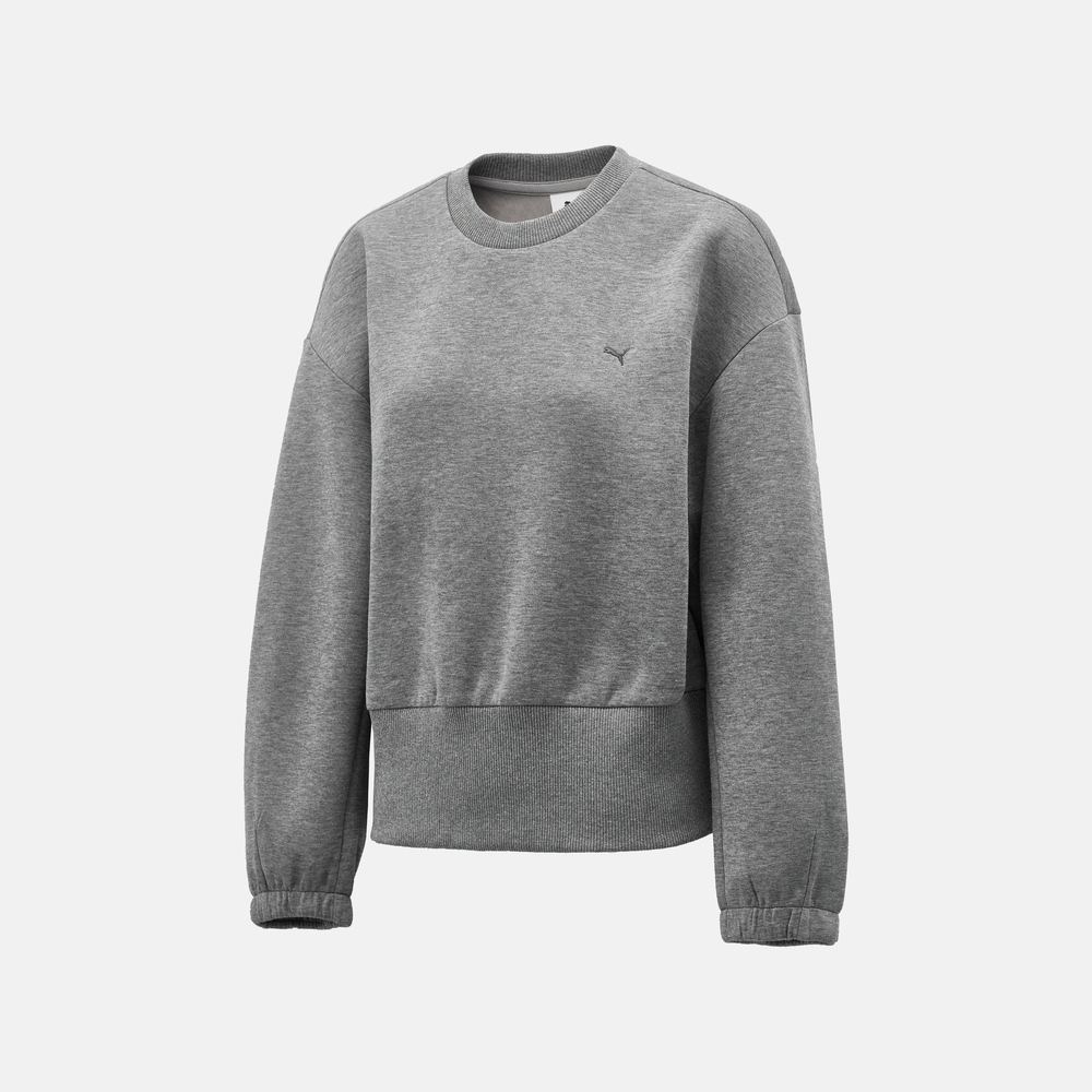 puma彪马2025女子女子-GR-XPRMNT Crew W-中花灰针织连帽卫衣63347563