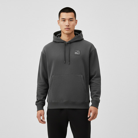 puma彪马2025男子男子-PRIME ESS Hoodie DK-黄昏灰针织连帽卫衣63570844