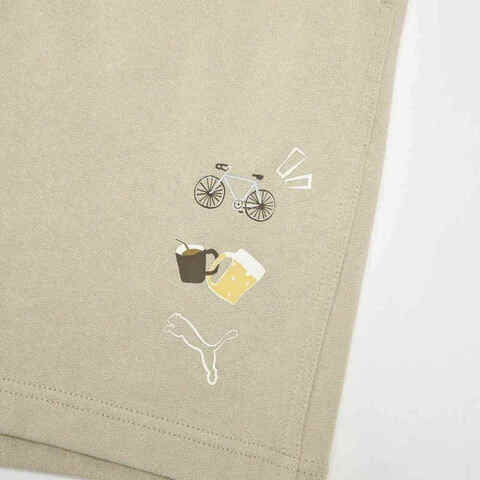 puma彪马2025男子男子-ALL IN GOOD TIME SHORTS KNIT-米白色针织短裤63479591