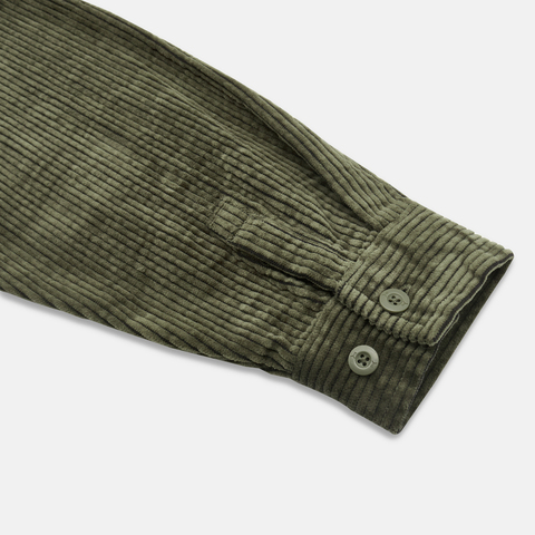 puma彪马2025中性中性-PLUSHVILLE Shirt-橄榄绿短袖衬衫63350281