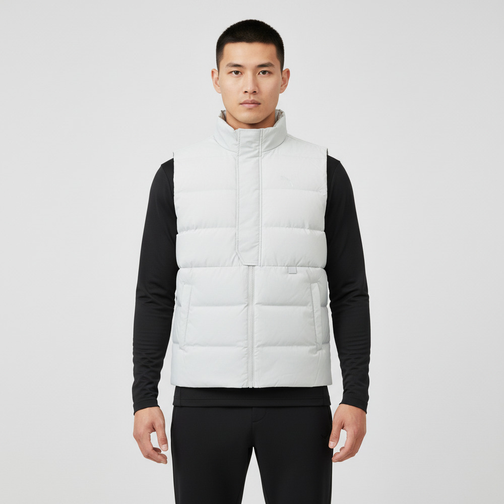puma彪马2025男子男子-Men's Running Down Vest-灰色羽绒背心52870761