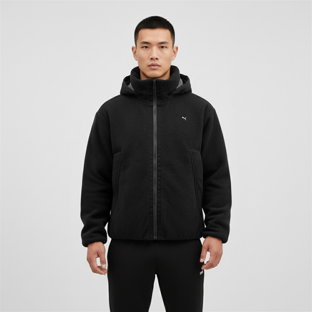 puma彪马2025中性中性-PLUSHVILLE Down Puffer Jacket-黑色厚羽绒服-短63349801