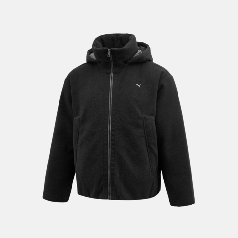 puma彪马2025中性中性-PLUSHVILLE Down Puffer Jacket-黑色厚羽绒服-短63349801