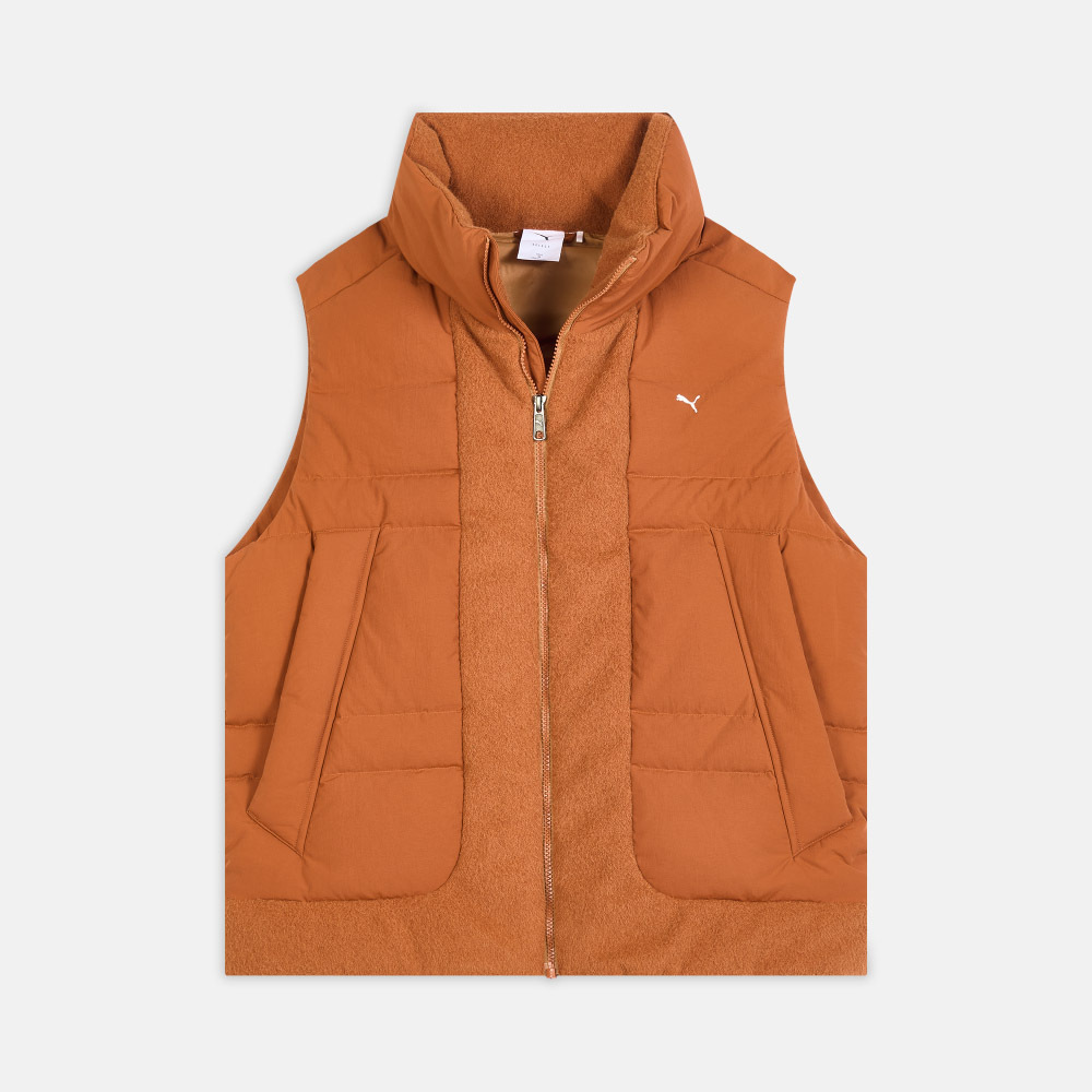 puma彪马2025中性中性-PLUSHVILLE Down Puffer Vest-咖啡色羽绒背心63350193