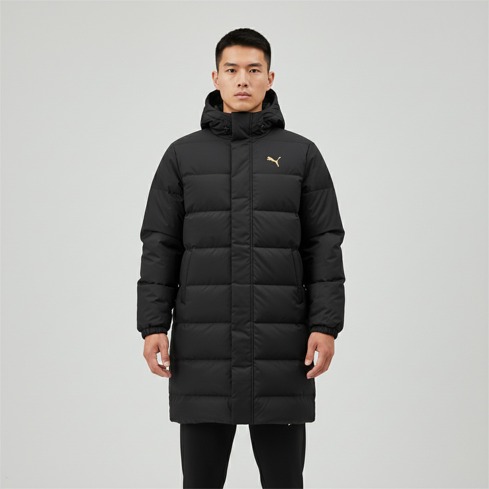 puma彪马2025男子男子-WINTERIZED Long Down Jacket-黑色厚羽绒服-长69285101