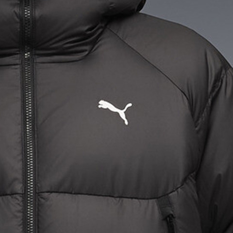 puma彪马2025男子男子-Hooded Down Puffer Coat-黑色厚羽绒服-长69108001
