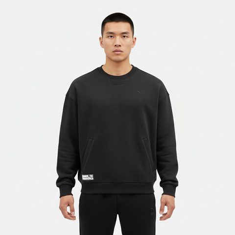 puma彪马2025中性中性-HAUS OF CLASSICS Crew-黑色针织无帽卫衣63351401