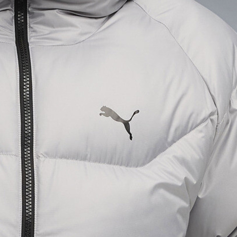 puma彪马2025男子男子-Hooded Down Puffer Jacket-灰色厚羽绒服-短69107863
