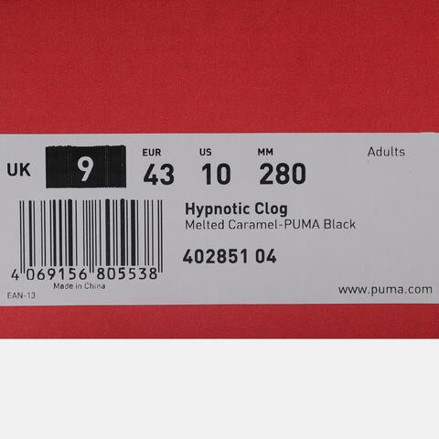 puma彪马2025中性中性-Hypnotic Clog-焦糖色-黑色Hypnotic40285104