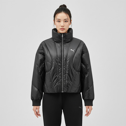 puma彪马2025女子女子-Dare to Down Jacket-黑色厚羽绒服-短63550301