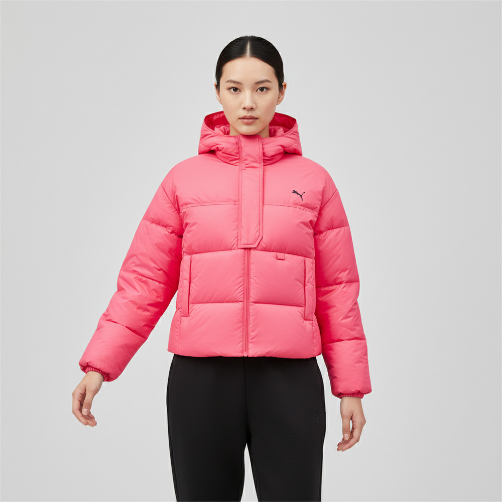 puma彪马2025女子女子-Women's Training Down Puffy Jacket-玫粉色厚羽绒服-短52870592