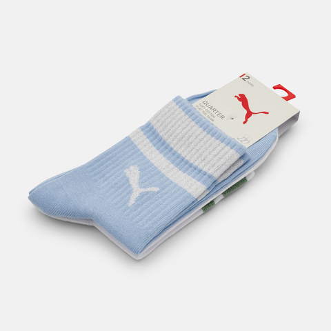 puma彪马2025女子女子-Puma U L.Quarter 2P-白色-蓝色短袜94742604