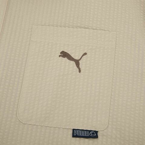 puma彪马2025男子男子-ALL IN GOOD TIME SS SHIRT-米白色短袖衬衫63479491