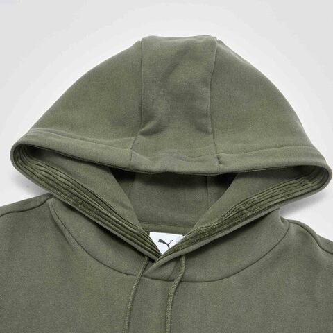 puma彪马2025中性中性-PLUSHVILLE Hoodie-橄榄绿针织连帽卫衣63348981