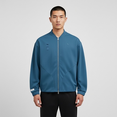 puma彪马2025中性中性-GR-XPRMNT Knit Jacket-深靛蓝色针织无帽外套63347680