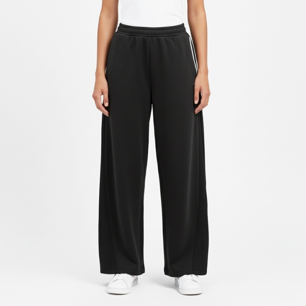 puma彪马2025女子女子-CASUAL OUTDOORIST Relaxed Pants FL W-黑色针织长裤63572901