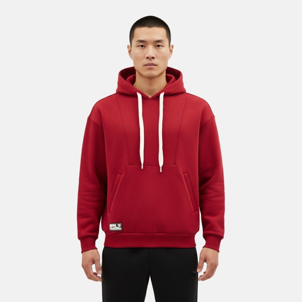 puma彪马2025中性中性-HAUS OF CLASSICS Hoodie-大红色针织连帽卫衣63351390