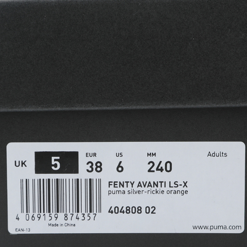 puma彪马2025中性中性-PUMA X FENTY AVANTI LS-X-银色-橘色PUMA X FENTY40480802