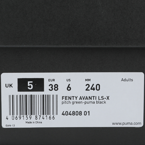 puma彪马2025中性中性-PUMA X FENTY AVANTI LS-X-沥青绿-黑色PUMA X FENTY40480801