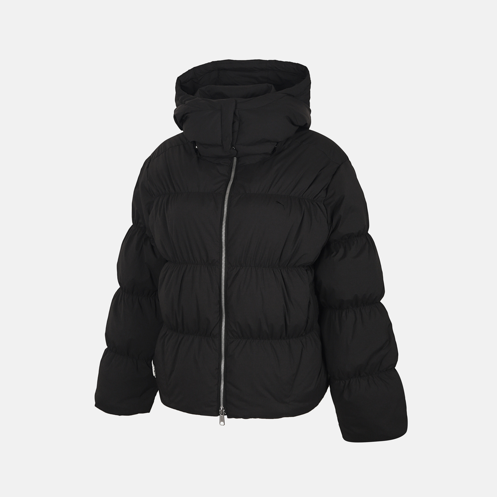 puma彪马2025女子女子-HAUS OF CLASSICS Down Puffer Jacket W-黑色厚羽绒服-短63351201