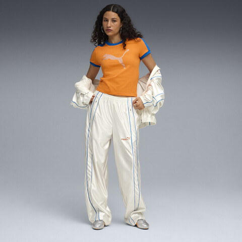 puma彪马2025中性中性-PUMA X FENTY T7 Piping Track Pants-暖白针织长裤63574687
