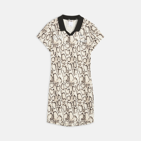 puma彪马2025女子女子-PUMA X A$AP ROCKY Snakeskin Futbol Dress-米白色-全印花无袖连衣裙63341636