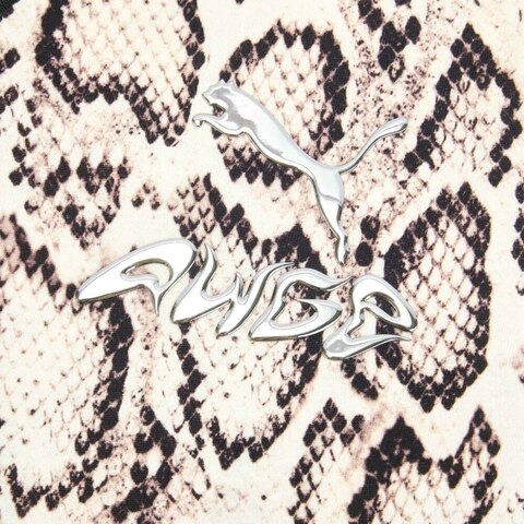 puma彪马2025女子女子-PUMA X A$AP ROCKY Snakeskin Futbol Dress-米白色-全印花无袖连衣裙63341636