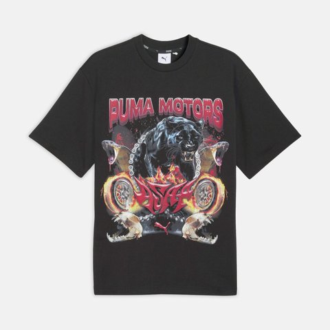 puma彪马2025中性中性-PUMA X A$AP ROCKY Motors Tee-黑色针织无领短T63618801