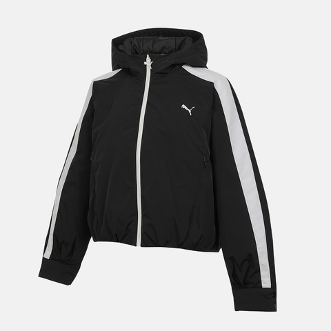 puma彪马2025女子女子-T7 Woven JKT W-黑色薄棉服63744101