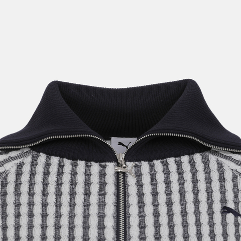 puma彪马2025女子女子-T7 Sweater W-海军蓝毛线开衫63743916