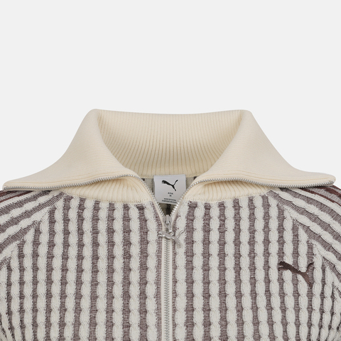 puma彪马2025女子女子-T7 Sweater W-雪白色毛线开衫63743987