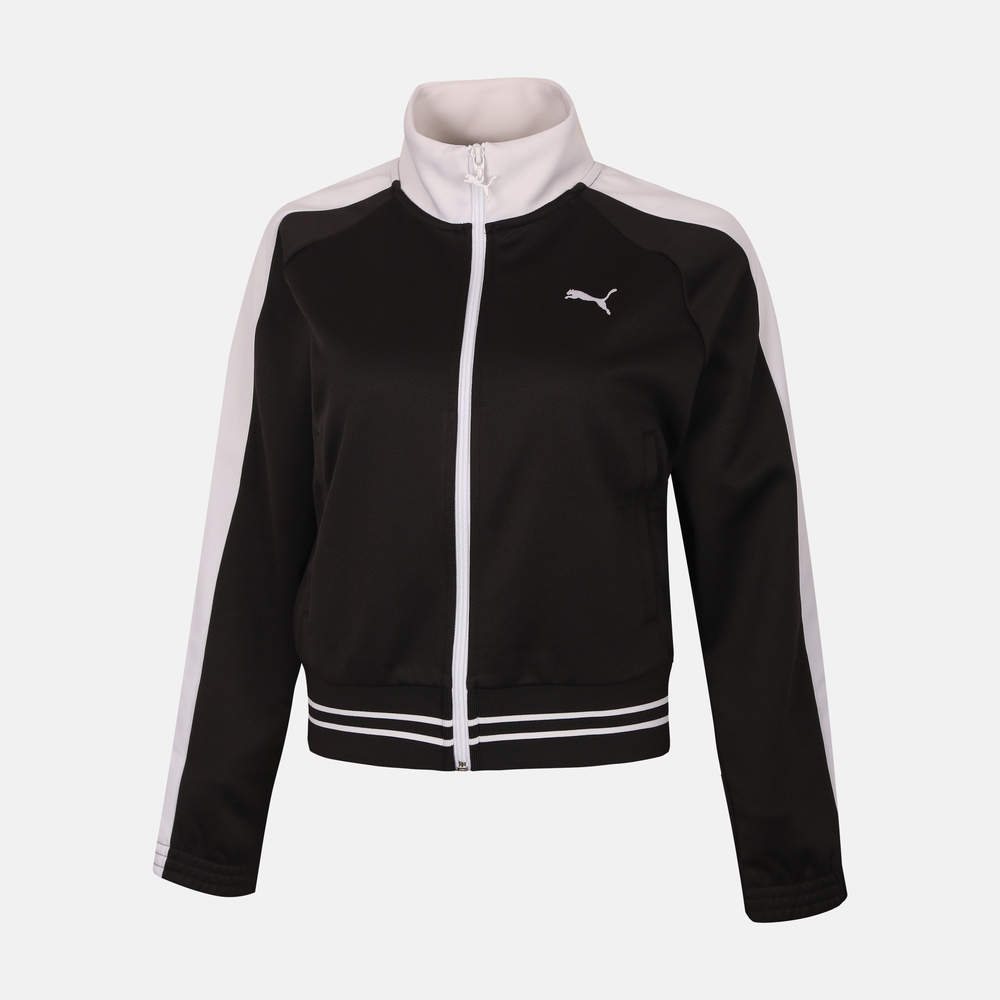 puma彪马2025女子女子-T7 Pique Track Jacket W-黑色针织无帽外套63839201