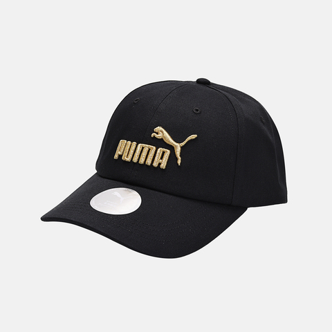 puma彪马2026中性中性-ESS No.1 BB Cap AF-黑色-金色-logo弯沿帽02590709