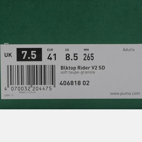 puma彪马2026中性中性-Blktop Rider V2 SD-柔灰褐色-燕麦色Blktop40681802