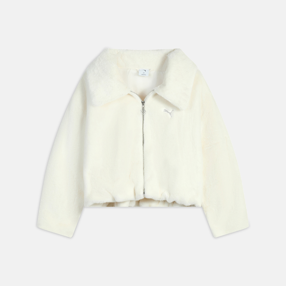puma彪马2026女子女子-RACE AHEAD FUR JKT W-米白色人造毛绒外套63617291